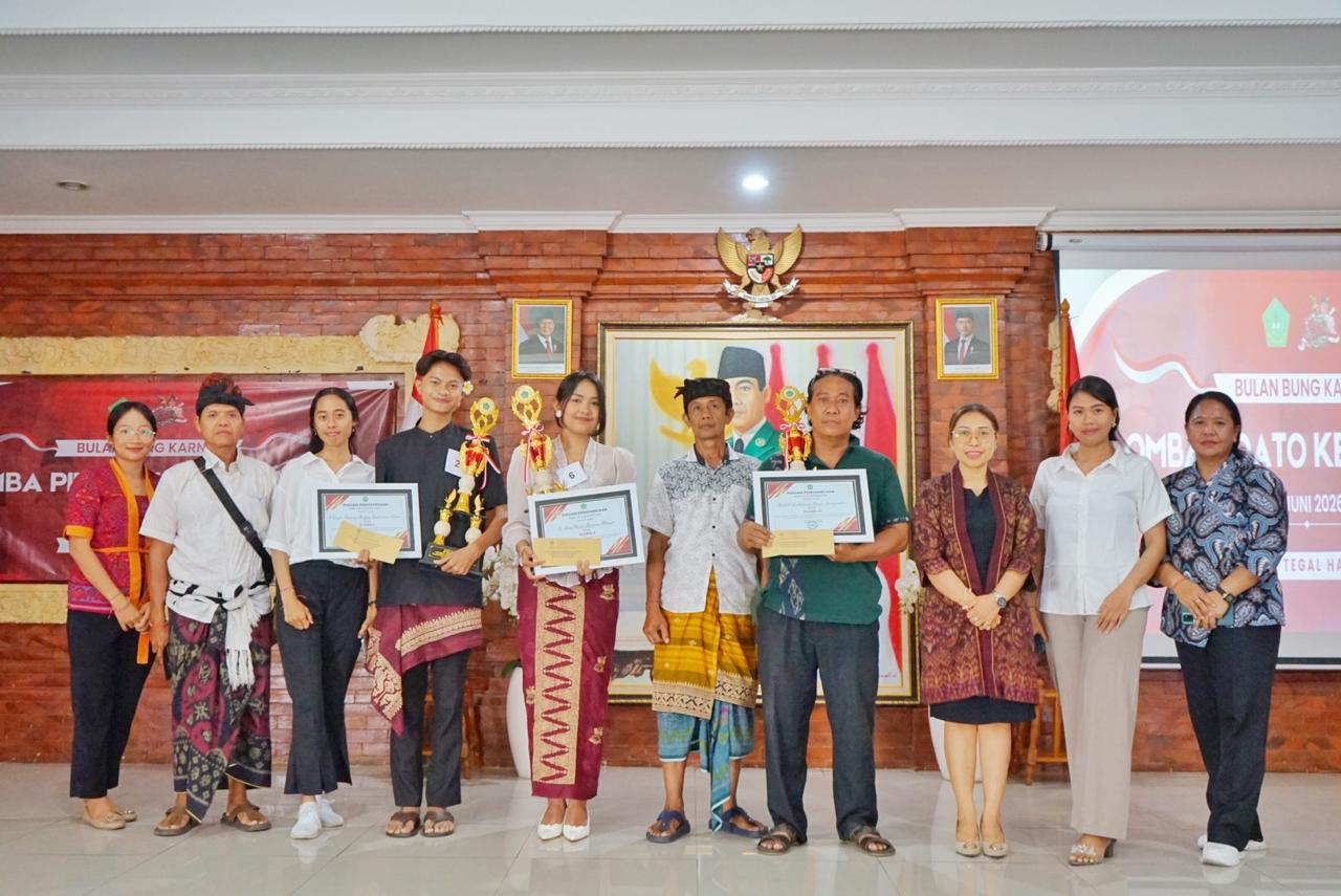 Lomba Pidato Kebangsaan Warnai Peringatan Bulan Bung Karno VIII di Desa Tegal Harum